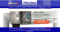 Desktop Screenshot of customglassworkpalmbeach.com